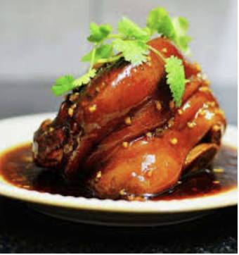40. Stewed Pork Hock on Bak Choi 扣肘子